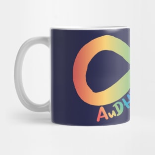 AuDHD rainbow infinity symbol Mug